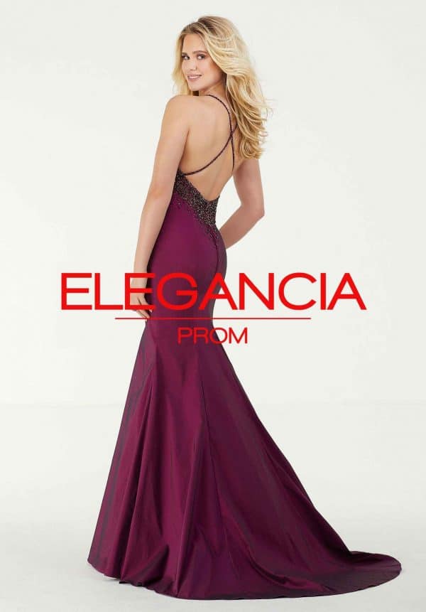 v-neck prom dresses