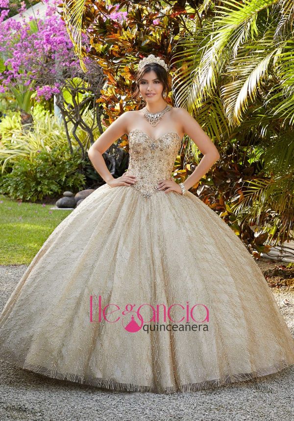 gold quinceanera dresses