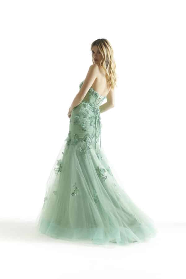 tulle mermaid gown