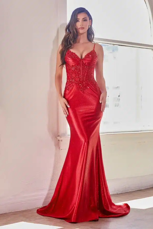 red gown