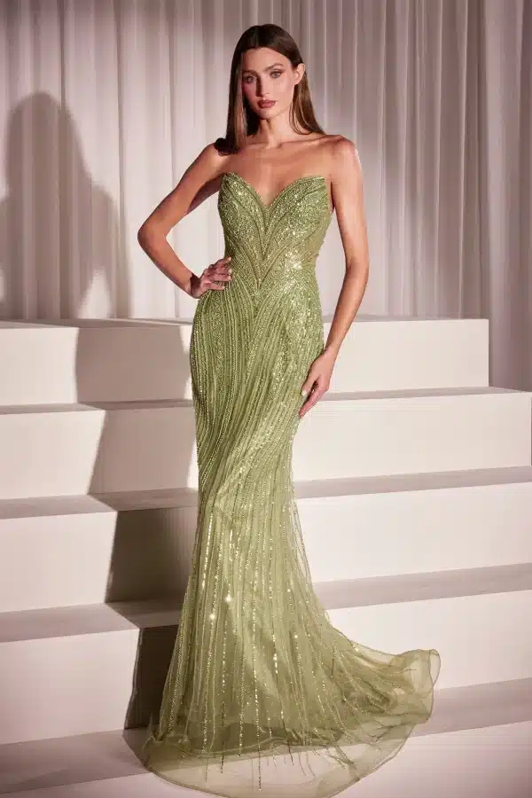 strapless prom dress