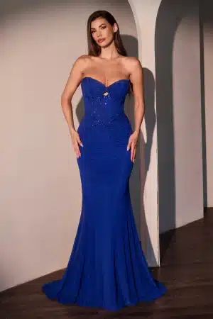 Royal blue prom dress