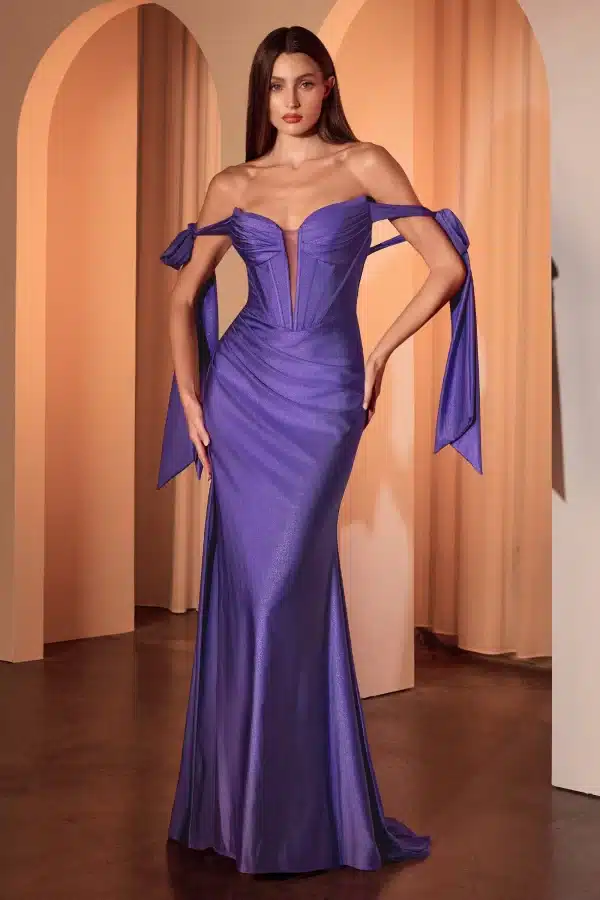 purple prom dress