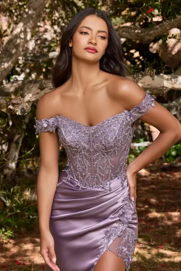 purple prom dress