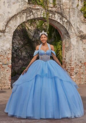 light blue quince gown