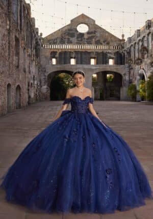 navy quince gown