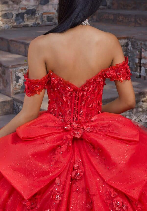 dress with red bow