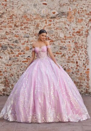 light pink quinceanera dress