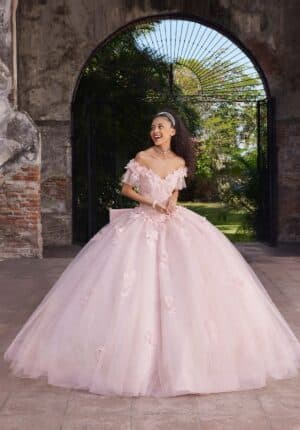 light pink quinceanera dress