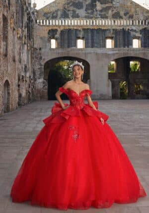 scarlet red quince dress