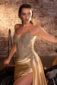 Luxury Gown with Glamorous Side Sash